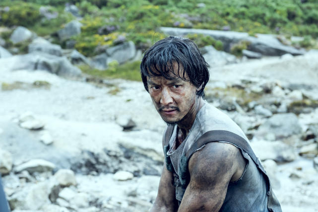 Sunny on the run into the badlands