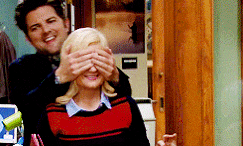 Ben gives leslie a playboy otter parks and recreation