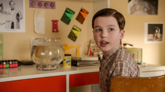 Sheldon gets a fish young sheldon