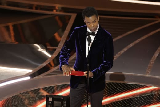 Chris Rock speaks onstage during the 94th Annual Academy Awards