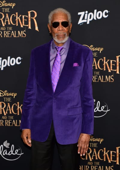 Morgan Freeman attends the premiere of Disney's "Nutcracker And The Four Realms"