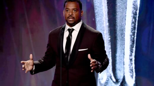 Alfonso Ribeiro speaks onstage during the Critics' Choice Real TV Awards 