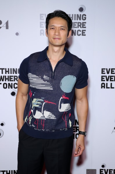 Harry Shum Jr. attends the premiere of A24's "Everything Everywhere All At Once" at The Theatre at Ace Hotel 