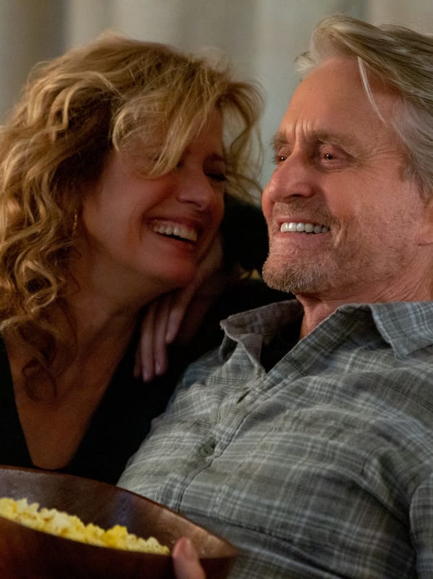 Nancy Travis and Michael Douglas on The Kominsky Method