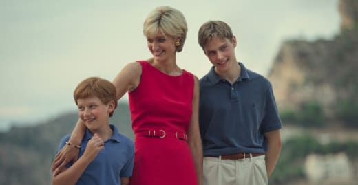 Diana and Her Sons on The Crown