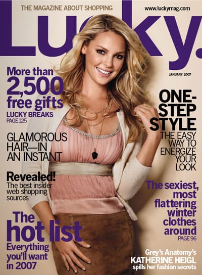 Katherine Heigl in Lucky Magazine