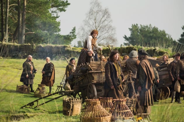 Jamie Collecting In A Village - Outlander Season 1 Episode 5