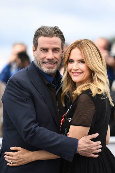 Kelly Preston and John Travolta Pose