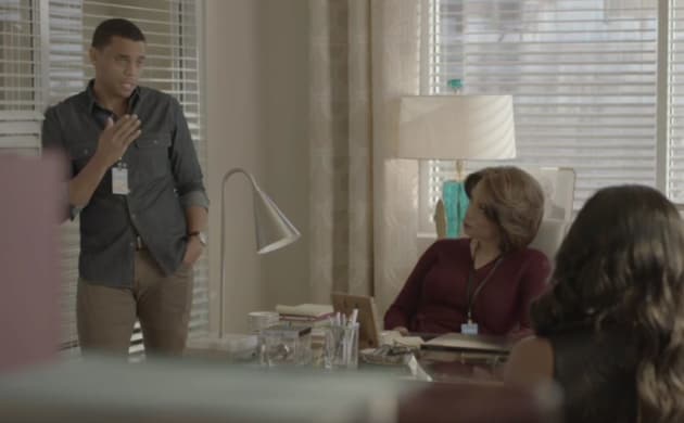 Justin Feigns Concern - Being Mary Jane Season 4 Episode 4