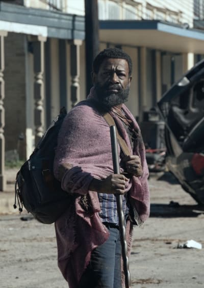 Morgan With His Stick - Fear the Walking Dead Season 6 Episode 1
