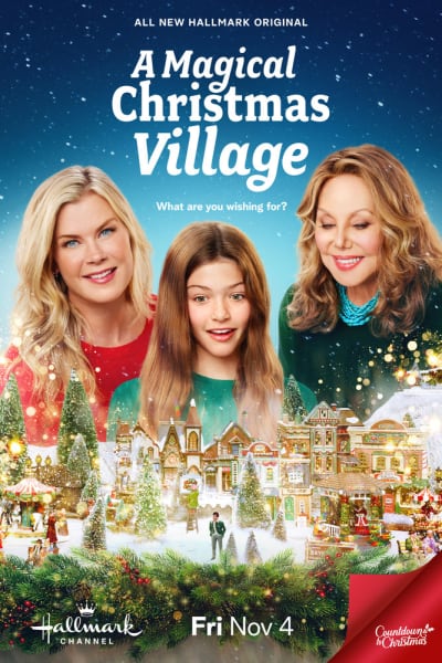 A Magical Christmas Village Poster
