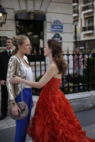 blair red dress paris