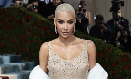 Kim Kardashian attends The 2022 Met Gala Celebrating "In America: An Anthology of Fashion"