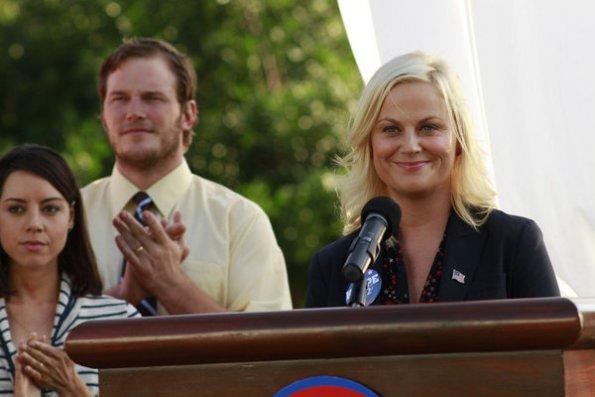 Leslie at the Podium