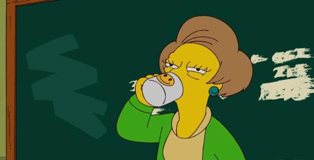Mrs Krabappel Drunk