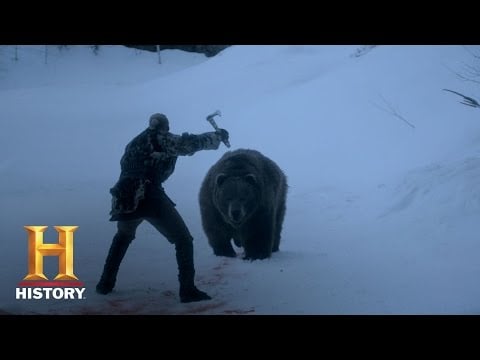 Alexander Ludwig on his 'Vikings' bear fight - TV Show Patrol