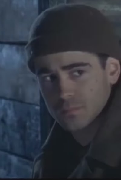 A young Colin Farrell as a WWII POW