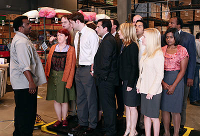 The Office Gang Being Weighed In