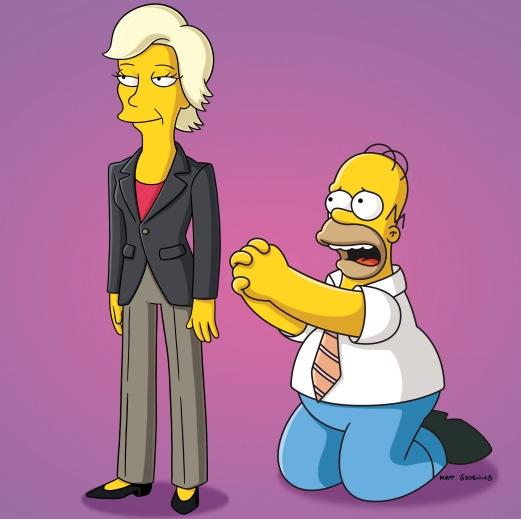 Jane Lynch on The Simpsons