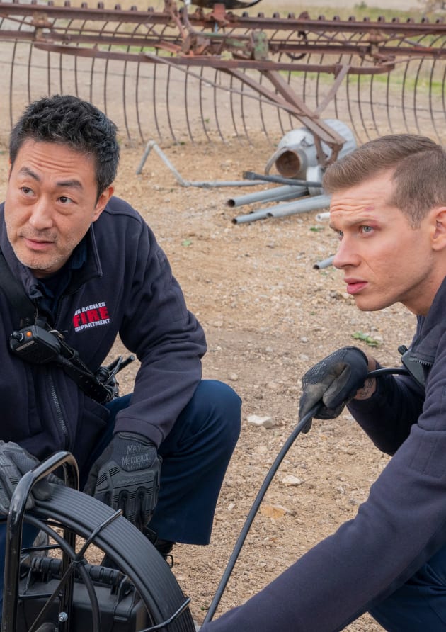 Buck and Chimney Assist - 9-1-1 Season 3 Episode 15