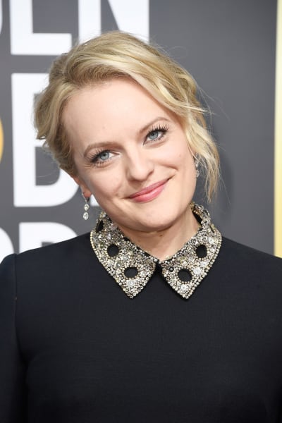 Elisabeth Moss Attends Golden Globes