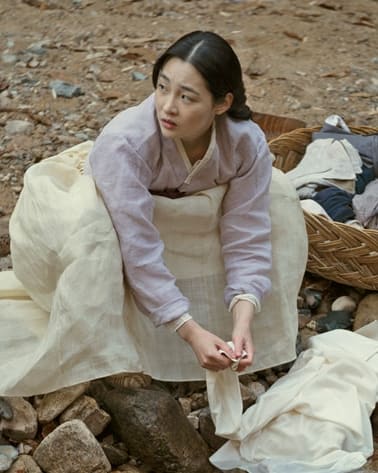 Sunja Washing Koh Hansu's Shirt. - Pachinko Season 1 Episode 2