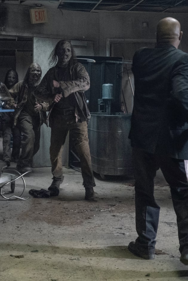 Whisperers at the Hospital The Walking Dead Season 10 Episode 16