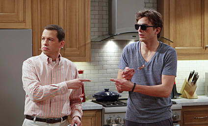 Two and a Half Men Review: Mary Poppins and Sir Schmidt