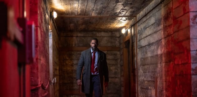 Idris as Luther TV Fanatic