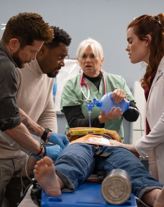 trauma team -tall - The Resident Season 5 Episode 14