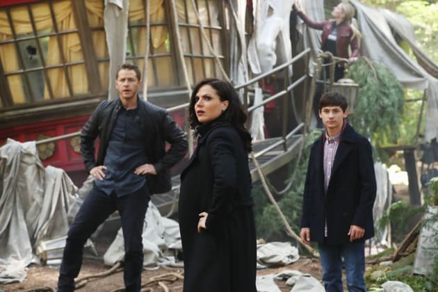 David, Regina, and Henry - Once Upon a Time