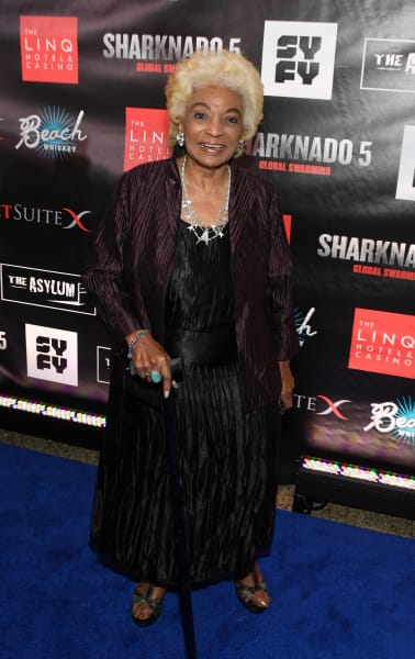 Actress Nichelle Nichols attends the premiere of 