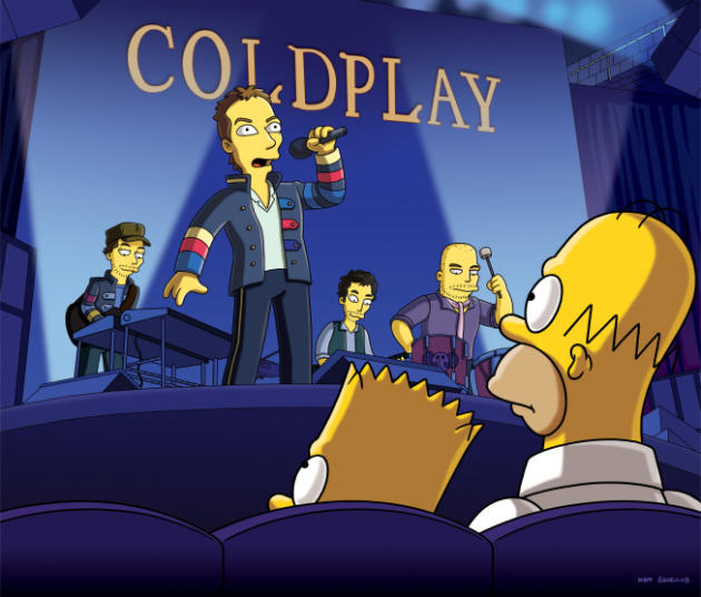 Coldplay on The Simpsons