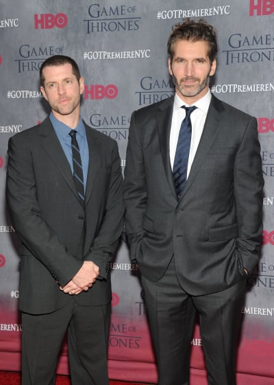 D.B. Weiss and David Benioff Attend GOT Premiere