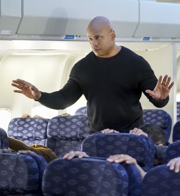 Sam on a Plane - NCIS: Los Angeles Season 8 Episode 19