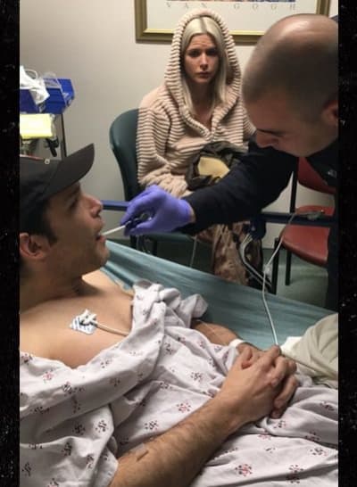 Corey Feldman on hospital bed 2