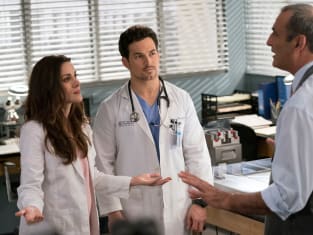 Grey s Anatomy Round Table Amelia and Link Brought the Sexy But