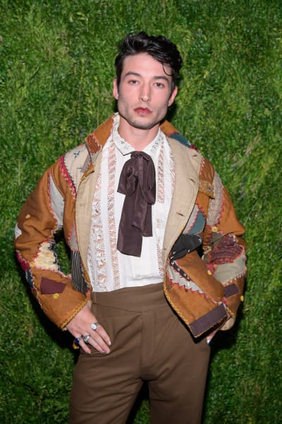 Ezra Miller attends the CFDA / Vogue Fashion Fund 15th Anniversary Event 