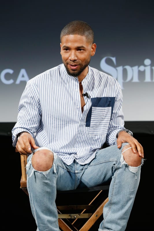Jussie smollett attends empire season 5 premiere