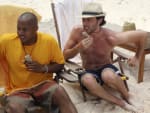 J.D. and Turk on the Beach