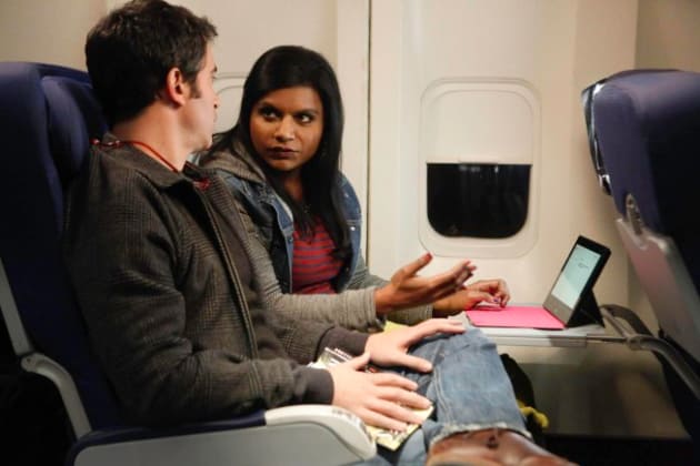 Mindy on a Plane