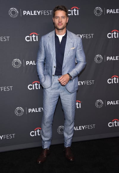 US actor Justin Hartley arrives the 39th Annual Paleyfest an evening with 