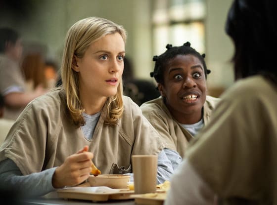 Uzo Aduba as "Crazy Eyes" on Orange is the New Black