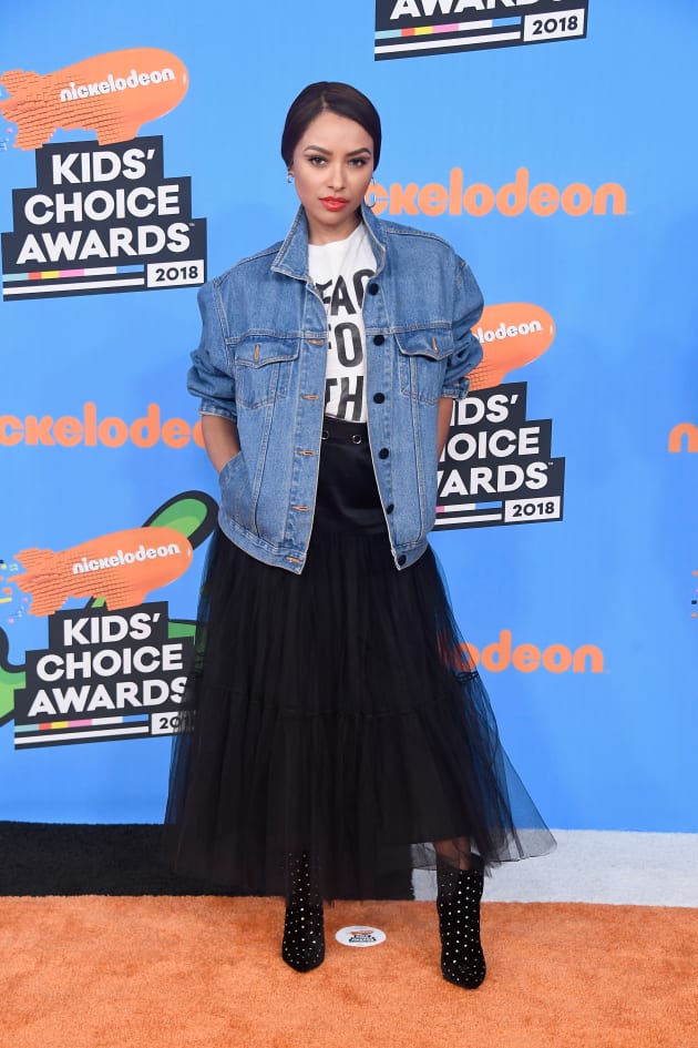 Kat Graham Attends Nickelodeon Event