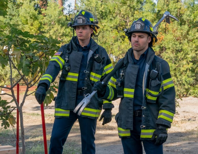 Buck & Eddie Suit Up - 9-1-1 Season 3 Episode 11