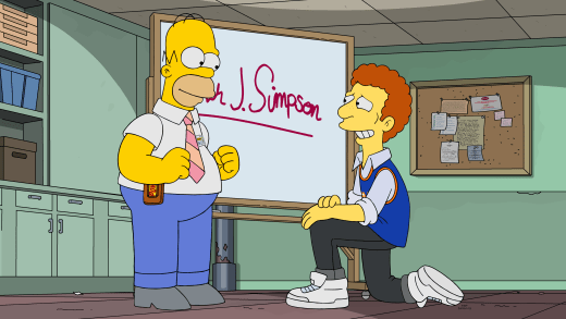 Supervising Interns - The Simpsons