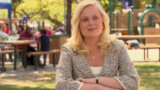Leslie Knope at the Park - Parks and Recreation Season 1 Episode 1