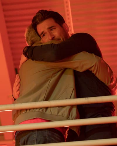 Hugging Dad - tall - Station 19 Season 7 Episode 3