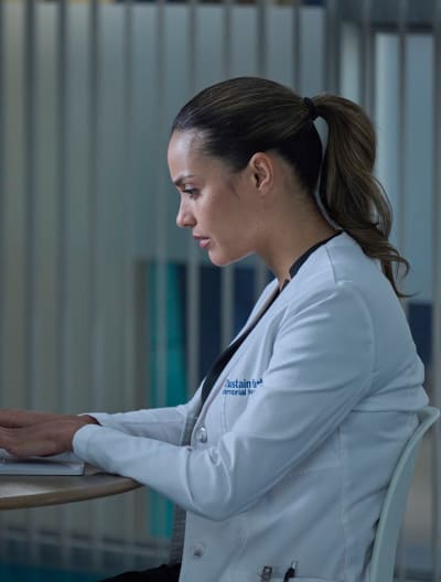 Researching a Case -tall - The Resident Season 6 Episode 10