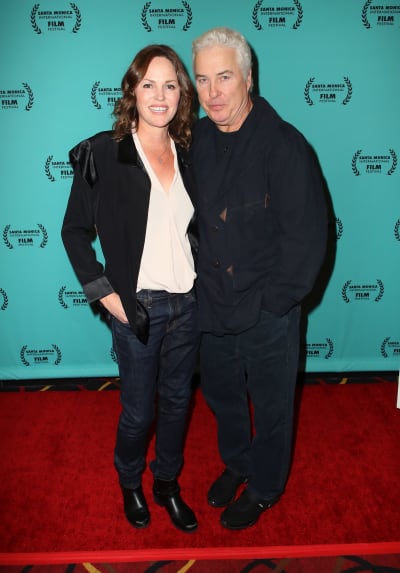 William Petersen and Jorja Fox